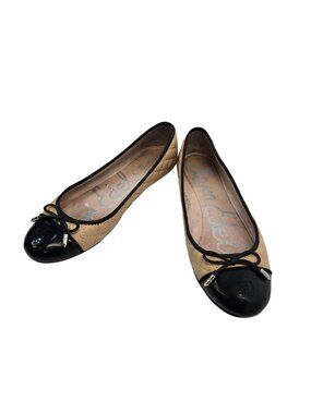 Sam Edelman Leather Becka Cap Toe Ballet Flats Size 8.5M